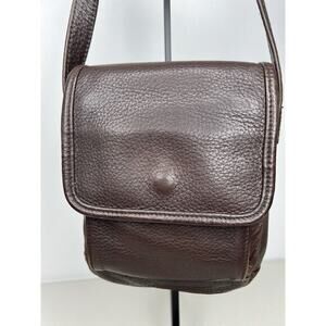 Ellington Leather Messenger Traveller Crossbody Bag Brown Retro